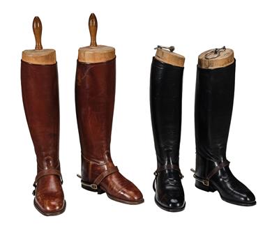 2 Pairs of Riding Boots, - Di provenienza aristocratica