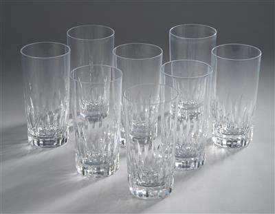 Baccarat - 8 Longdrink Glasses, - Majetek aristokratického původu a předměty důležitých proveniencí