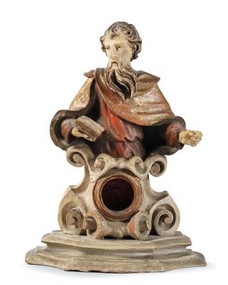 A Baroque Reliquary Bust, - Majetek aristokratického původu a předměty důležitých proveniencí