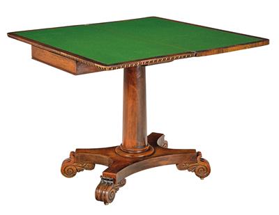 A Folding Games Table from England, - Property from Aristocratic Estates and Important Provenance