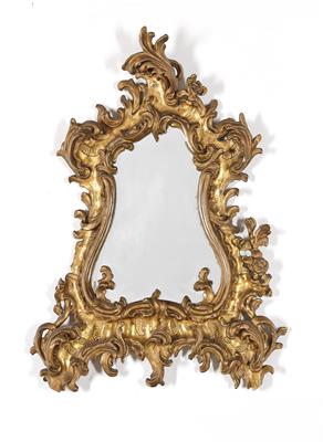 A Small Rococo Wall Mirror, - Di provenienza aristocratica