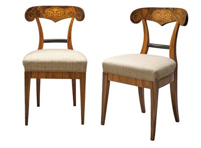 A Pair of Biedermeier Chairs, - Majetek aristokratického původu a předměty důležitých proveniencí