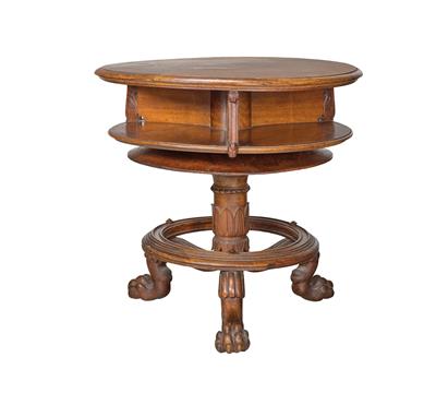 A Round Historicist Side Table, - Di provenienza aristocratica