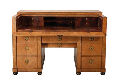 An Unusually Large Biedermeier Wiriting Desk - Property from Aristocratic Estates and Important Provenance