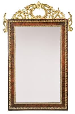 A Large Biedermeier Mirror with Oeil-de-Boeuf Frame, - Asie, starožitnosti a nábytek - Část 2