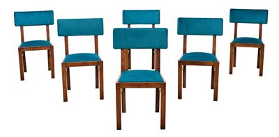 A Set of 6 Art Deco Chairs, - Works of Art - Part 2