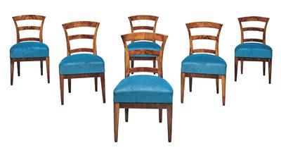 A Set of 6 Biedermeier Chairs, - Asiatico, antiquariato e mobili - Parte 2