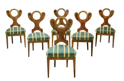 A Set of 6 Viennese Biedermeier Chairs, - Asiatico, antiquariato e mobili - Parte 2