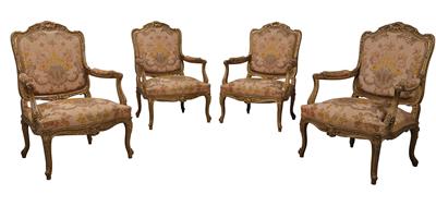 A Set of Four Neo-Baroque Chairs, - Asiatico, antiquariato e mobili - Parte 2