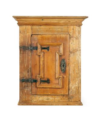 A Rustic Wall Cabinet, - Furniture