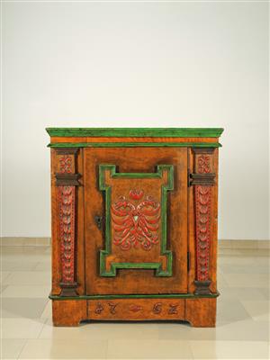 A Half-Height Rustic Cabinet, - Furniture