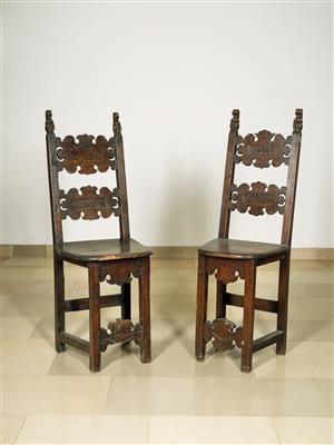 A Pair of Provincial Chairs, - Nábytek