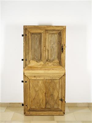 A Rare Model of a Two-Piece Entrance Door, - Furniture