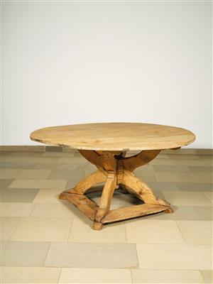 An Unusually Large and Rare Provincial Table, - Furniture