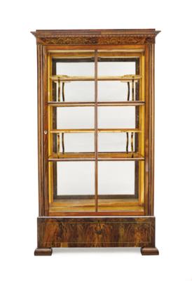 A Biedermeier Display Case with Secret Compartments, - Furniture