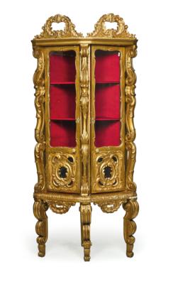 A Corner Display Cabinet in Baroque Style, - Furniture