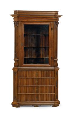 A Large Early Baroque Corner Display Cabinet, - Mobili