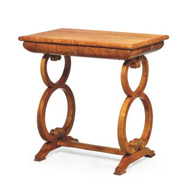 A Small Biedermeier Salon Table, - Furniture