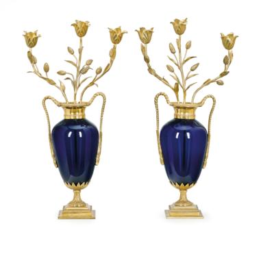 A Pair of Decorative Girandoles in Louis XVI Style, - Mobili