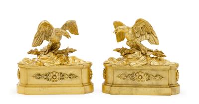 A Pair of Andirons, - Furniture