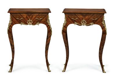 A Pair of Rectangular Side Tables, - Furniture