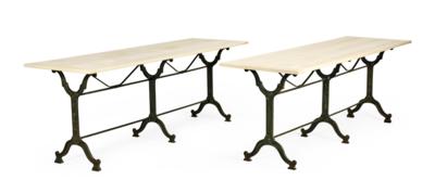 A Pair of Rectangular Sideboard or Bistro Tables from France, - Mobili