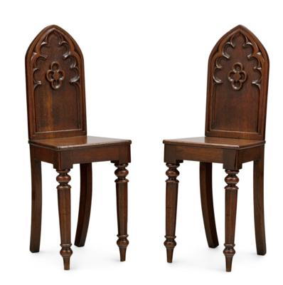 A Pair of Unusual Dainty Armchairs, - Mobili