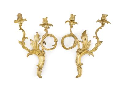 A Pair of Wall Appliques in Rococo Style, - Furniture