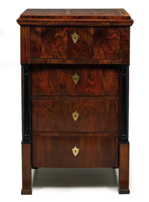 A Tall Chest of Drawers in Biedermeier Style, - Furniture