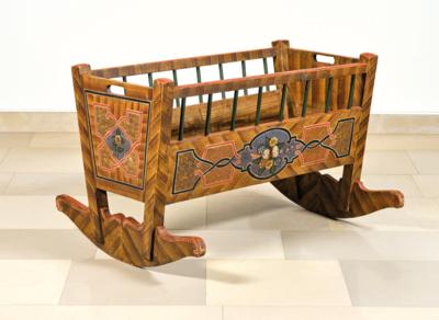 A Rustic Cradle, - Lidový nábytek