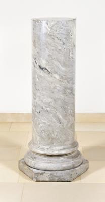 A Flower and Bust Column with Scagliola Decoration, - Mobili rustici