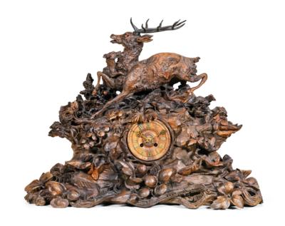 A Historicist Hunting Clock, - Mobili rustici