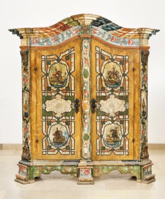 An Upper Austrian Rustic Cabinet, - Lidový nábytek