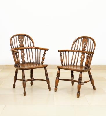 A Pair of Provincial Armchairs, - County Furniture