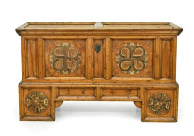 A Rare Museum-Quality Plinth Chest (“Sockeltruhe”) from Tyrol, - County Furniture