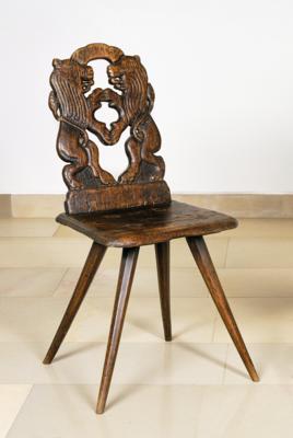 A Rare Plank Chair, - Mobili rustici