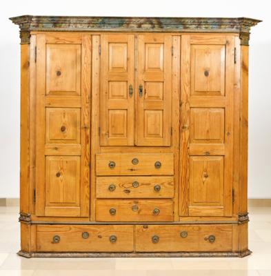 A Rare Combination Cabinet from Vorarlberg, - Lidový nábytek