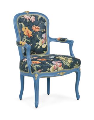 Armsessel im Louis XV-Stil, - Di provenienza aristocratica