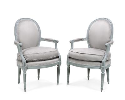 Paar Fauteuils, - Furniture