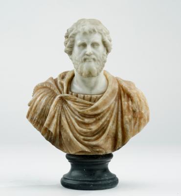 "Philosoph oder römischer Senator" - Marmorbüste nach antikem Vorbild, - Nábytek a interiér