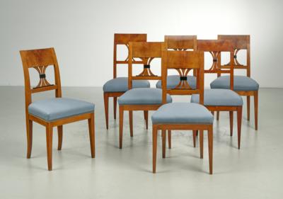 Satz von 7 Biedermeier Sesseln, - Furniture & Interior