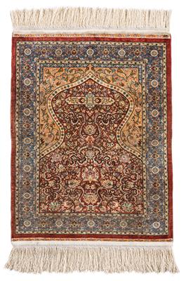 Hereke silk, 18 x 18, - Orientální koberce, textilie a tapiserie