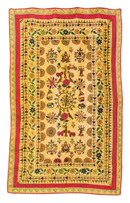 Indisches Textil, - Orientteppiche, Textilien und Tapisserien