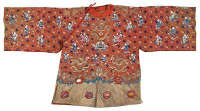 Silk dragon robe, - Tappeti orientali, tessuti, arazzi