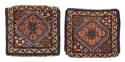 Two Qashqai bag faces - Oriental Carpets, Textiles and Tapestries