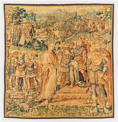 Tapestry fragment, - Tappeti orientali, tessuti, arazzi