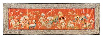 Chinese embroidery, - Orientální koberce, textilie a tapiserie
