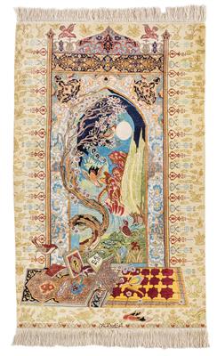 Ghom silk, - Oriental carpets, textiles and tapestries
