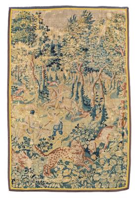 Tapestry fragment, - Orientální koberce, textilie a tapiserie