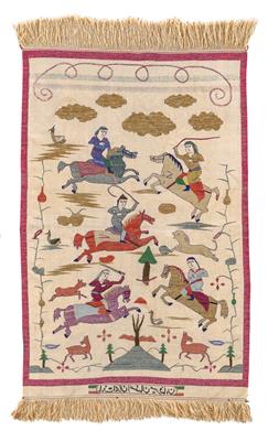 Isfahan kilim silk, - Oriental Carpets, Textiles and Tapestries